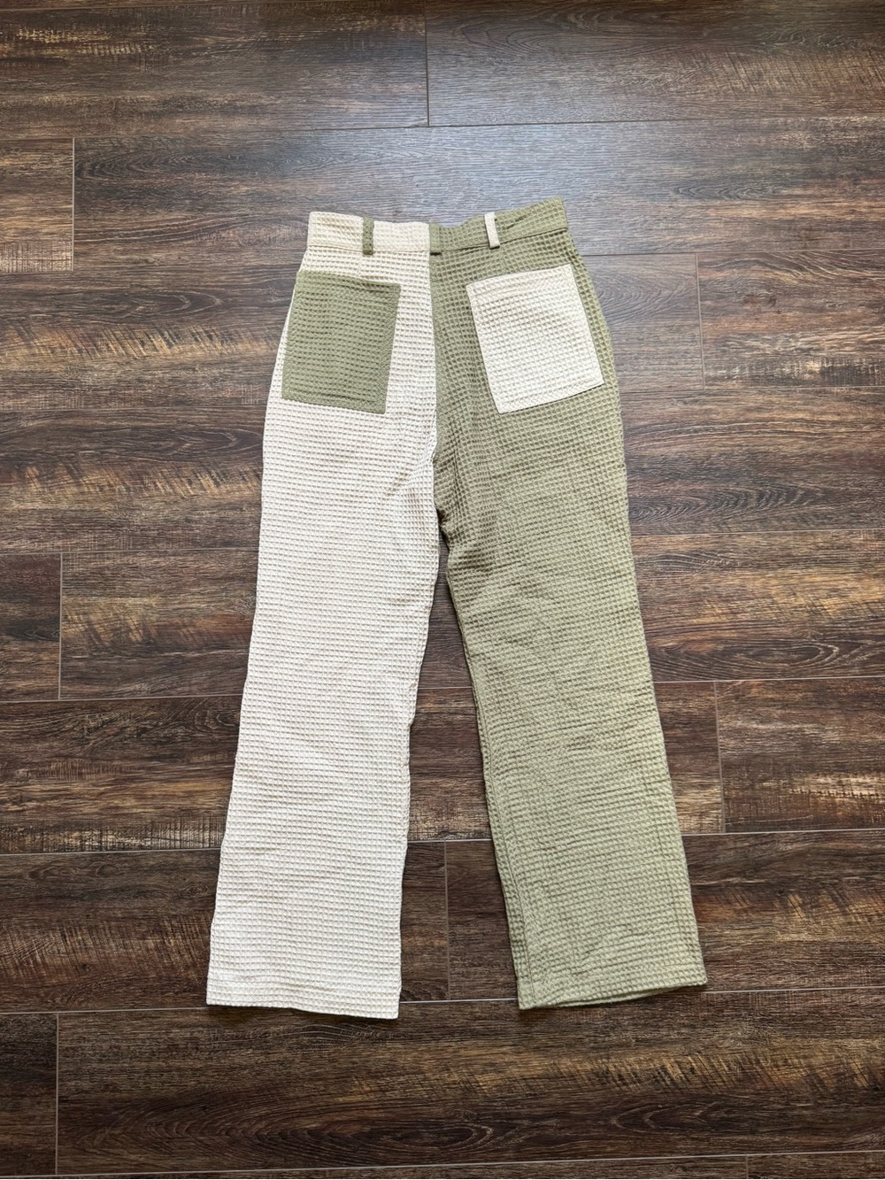 ANIELA PARYS Women’s Apollo Waffle Two Tone Trouser Pants Small - Picture 3 of 9